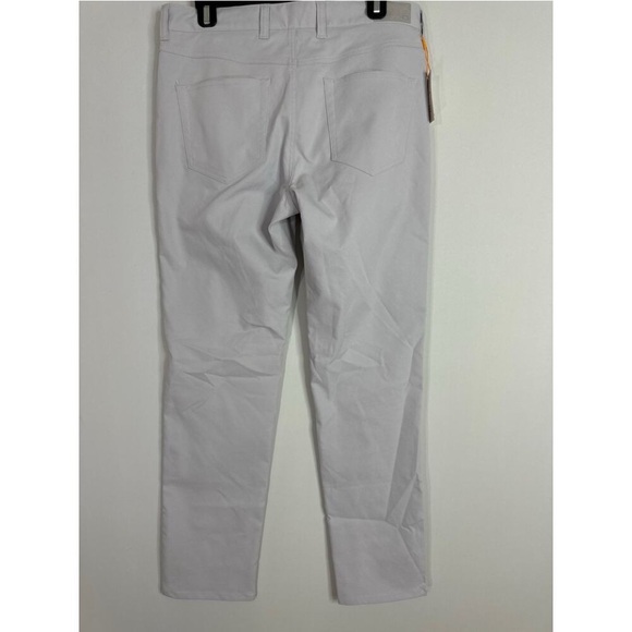 NWT PETER MILLAR CROWN SPORT eb66 Performance five Pocket Pants gale gray 34x30 - Picture 6 of 12